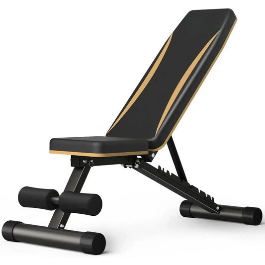 Adjustable Weight Bench - Foldable Workout Bench, 660 LBS Capacity, Incline & Decline, Multi-Position Strength Training Bench