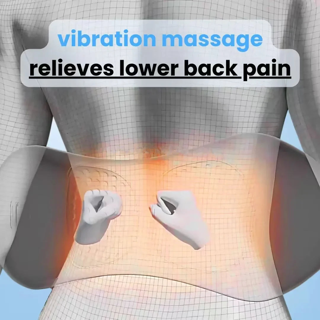Okayso 3-in-1 Back Massager with Relief Bed Sleeping Shiatsu Deep Tissue Portable Shoulder Lower Back Pain Relief Waist Massager